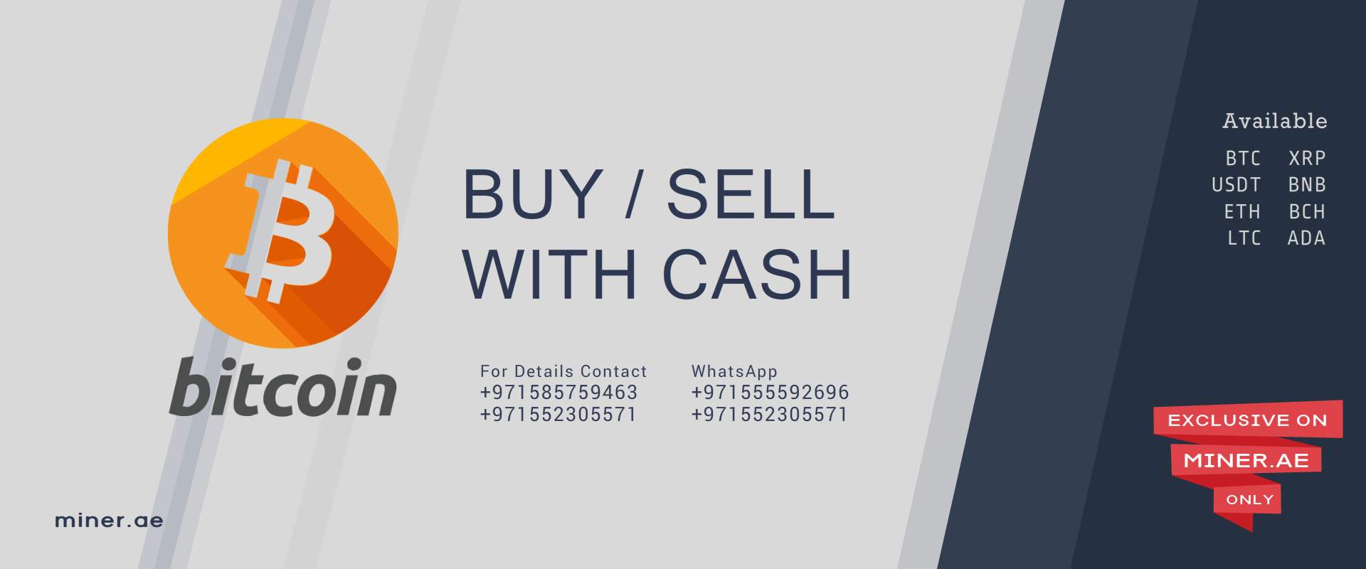 Sell / Buy Bitcoin in Dubai